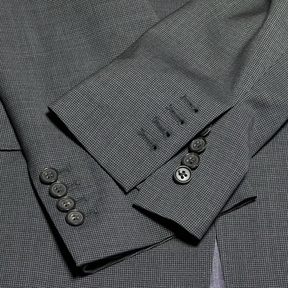 Ted‎ Baker Endurance Dark Gray Wool Surgeon Cuffs Blazer Jacket Men's Size 40L